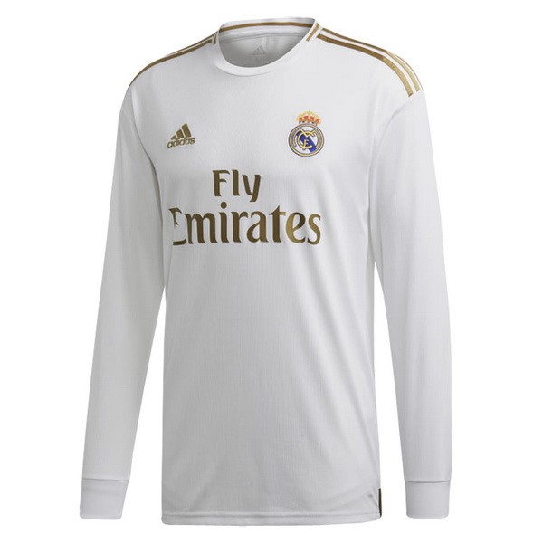 Camiseta Real Madrid 1ª Kit ML 2019 2020 Blanco